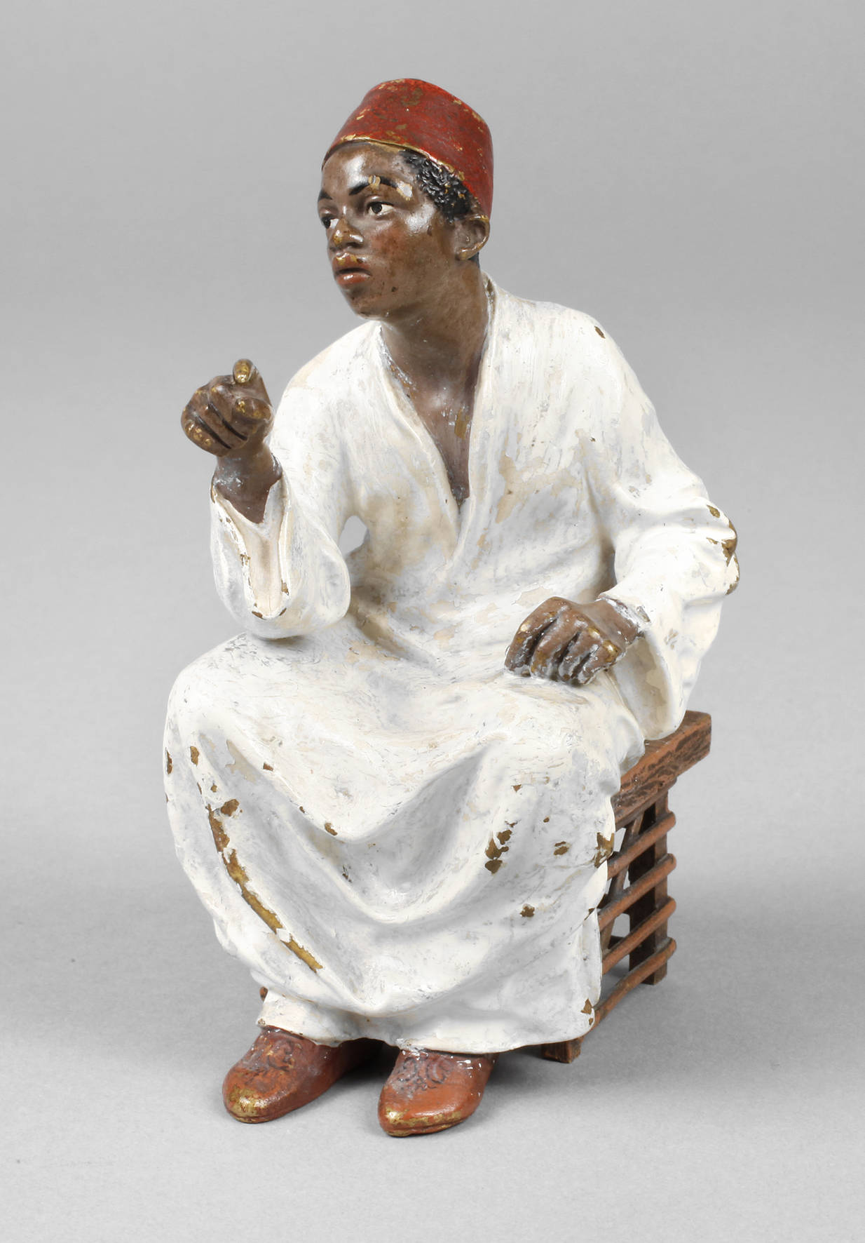 Wiener Bronze, sitzender Orientale