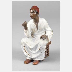 Wiener Bronze, sitzender Orientale