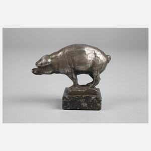 August Gaul, Silberplastik Glücksschwein