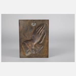 Bronzerelief ”Betende Hände” nach Albrecht Dürer