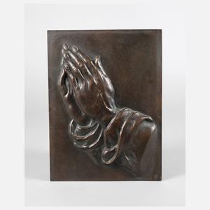 Bronzerelief ”Betende Hände” nach Albrecht Dürer