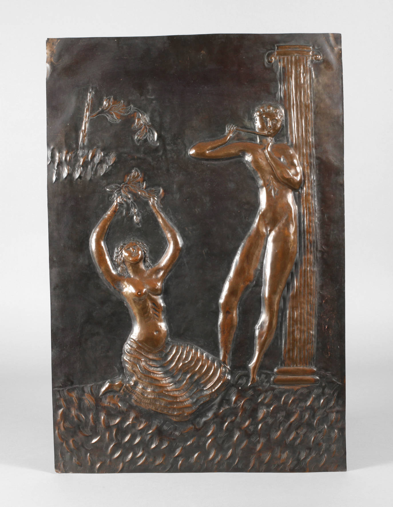 Egidio Casagrande, Wandplatte Kupfer