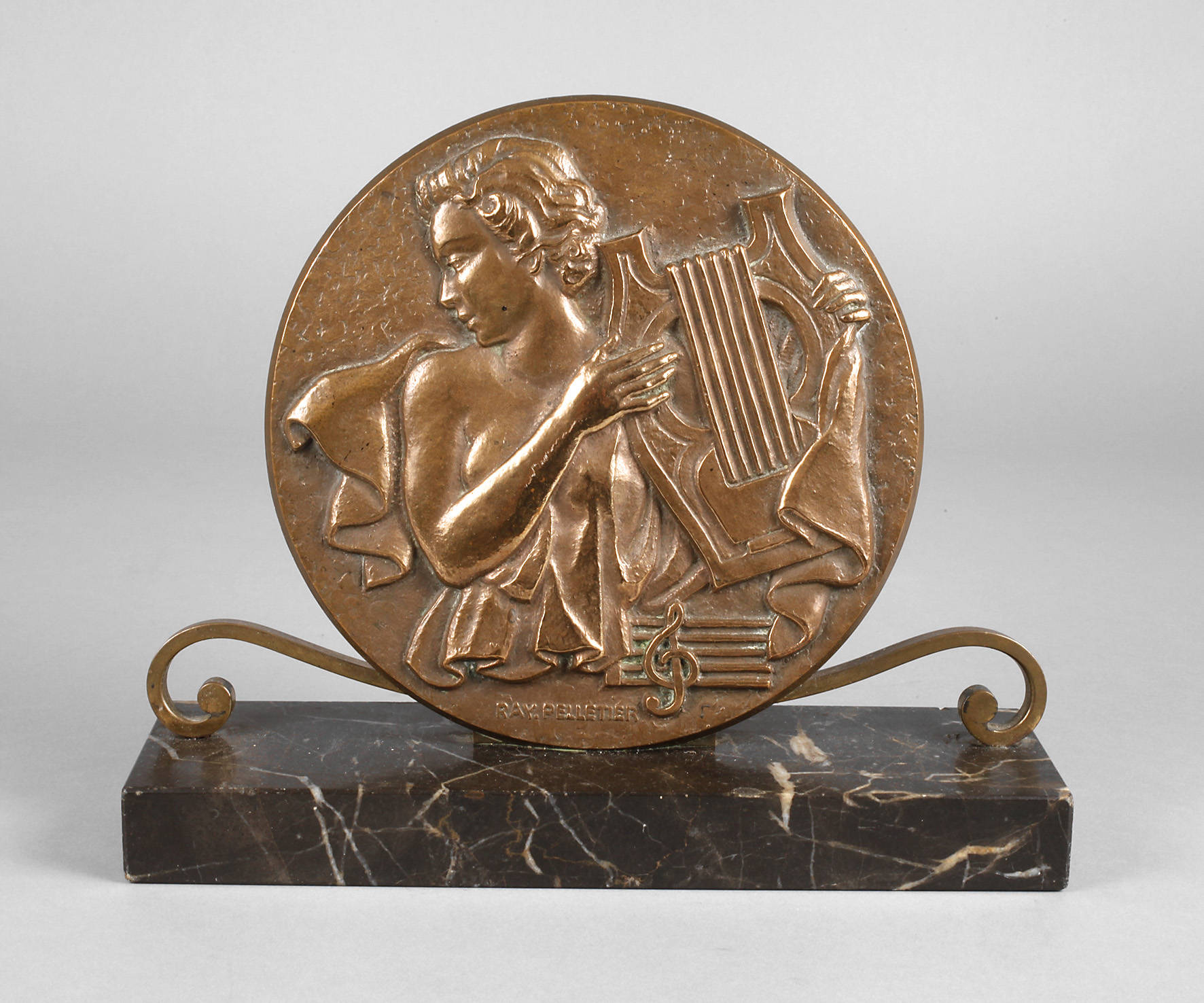 Ray. Pelletier, Bronzeplatte Musik