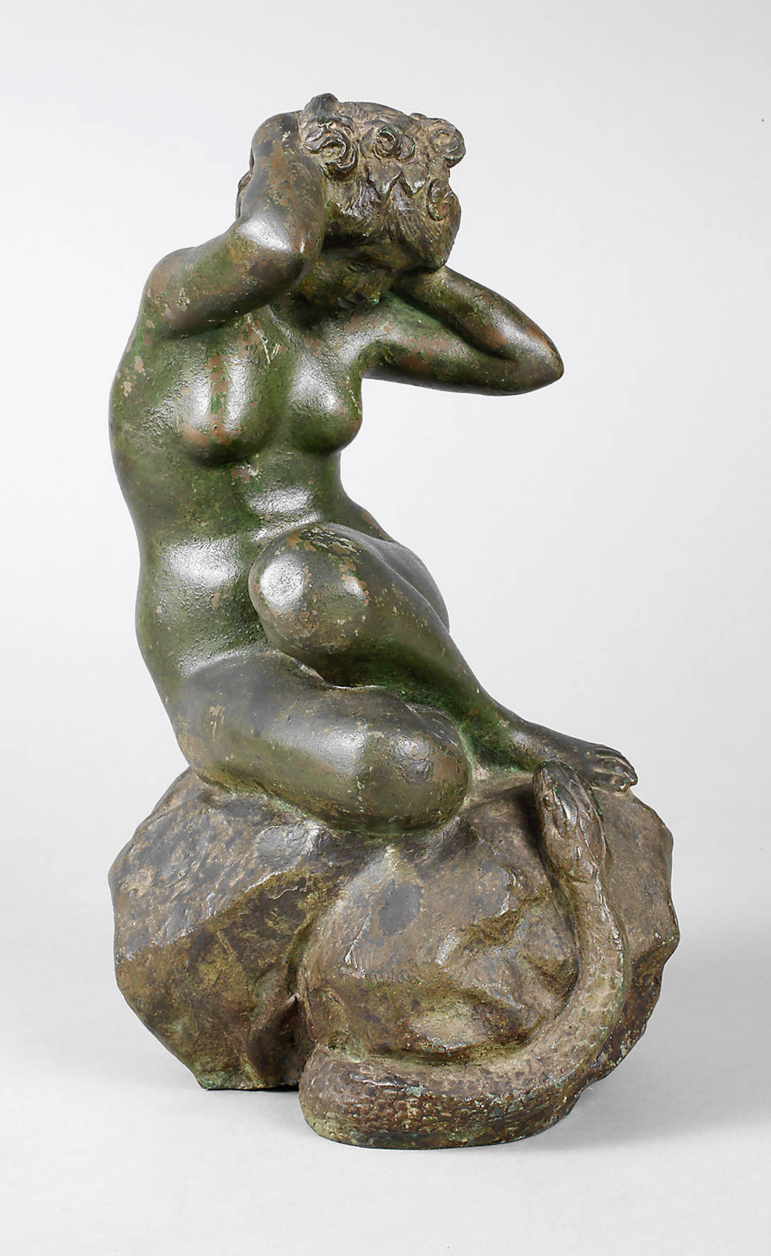 Bronze Eva mit Schlange