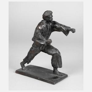 Bronze Karatekämpfer