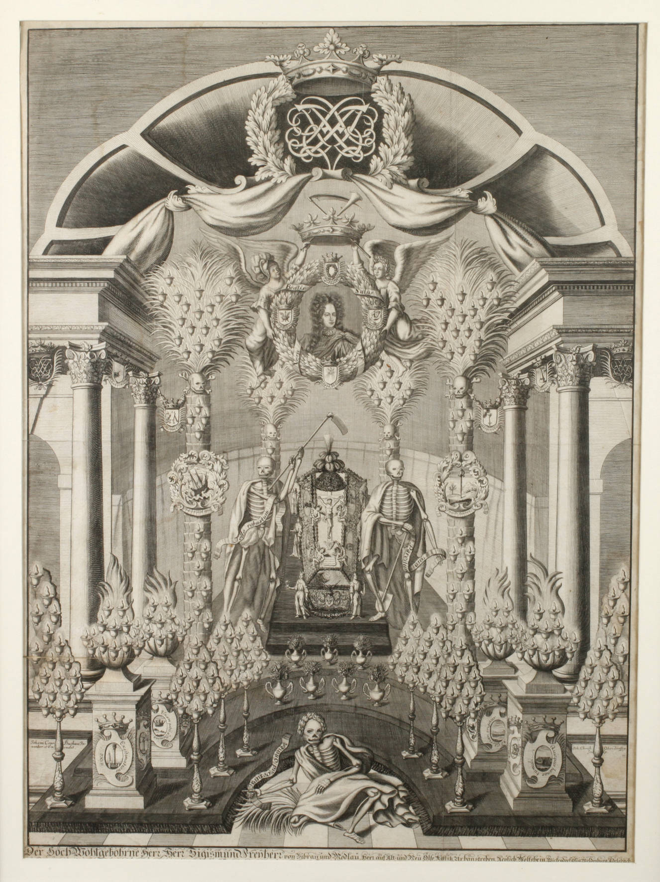 Johann Christian Oberdörffer, Castrum doloris