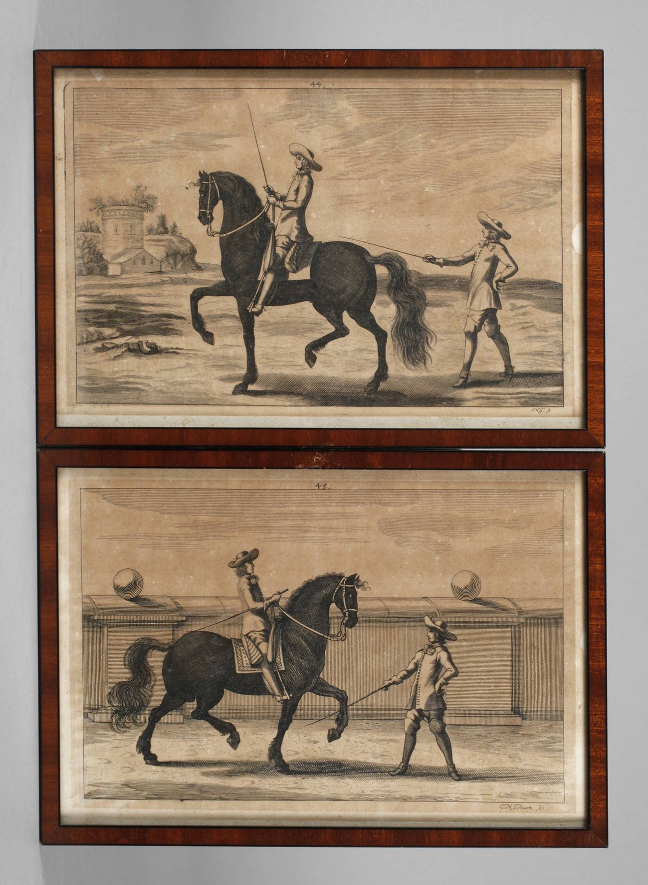 Cornelius Nicolaus Schurtz, Paar Reiterdarstellungen