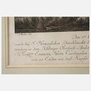 Johann Elias Ridinger, Hirschdarstellung