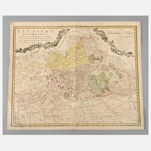 Homanns Erben, Karte Niederlausitz