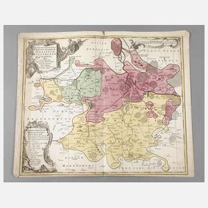 Matthäus Seutter, Landkarte Sachsen-Anhalt