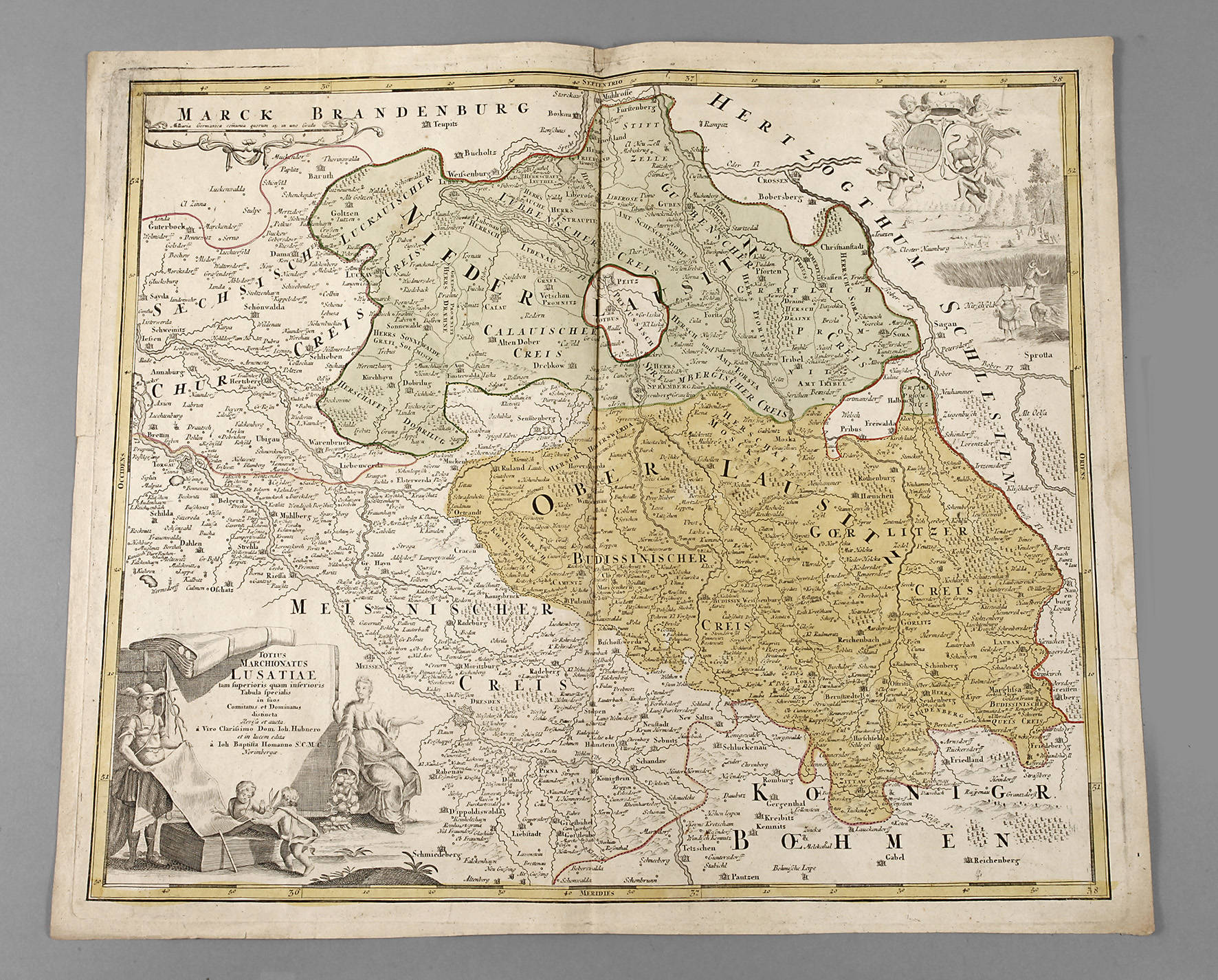 Johann Baptista Homann, Karte Lausitz