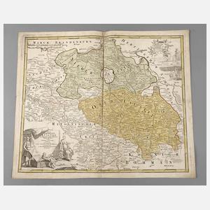 Johann Baptista Homann, Karte Lausitz