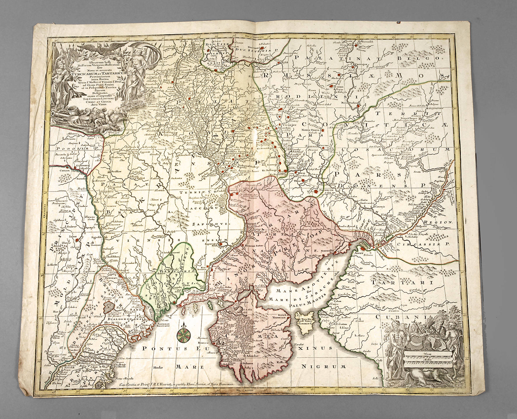 Konrad Lotter, Karte Südrussland mit Schwarzem Meer