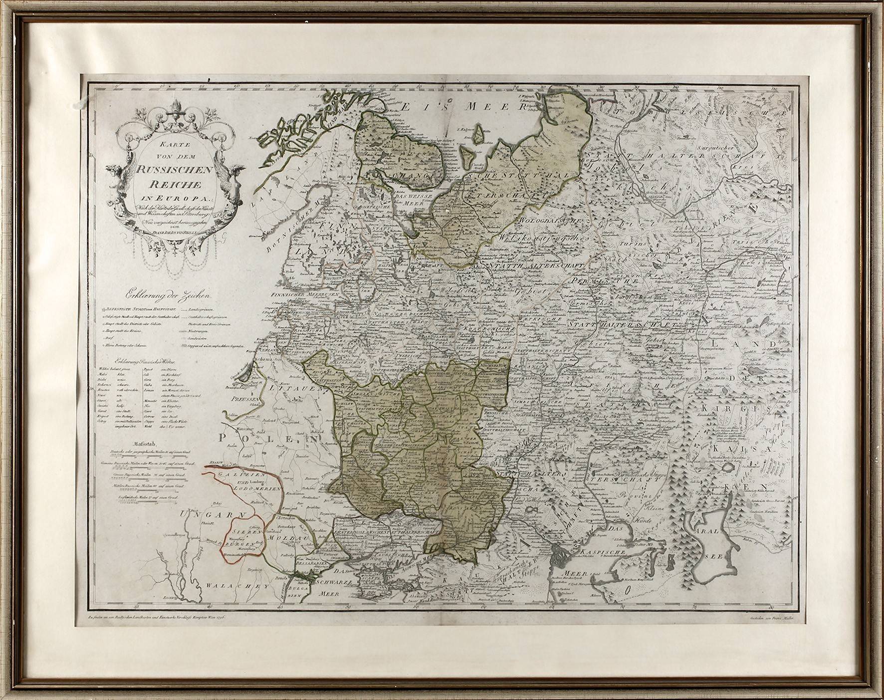 Franz Johann Joseph von Reilly, Karte Russland 1796