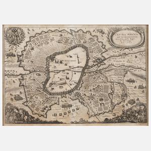 Matthäus Merian, Belagerungsplan der Stadt Nürnberg