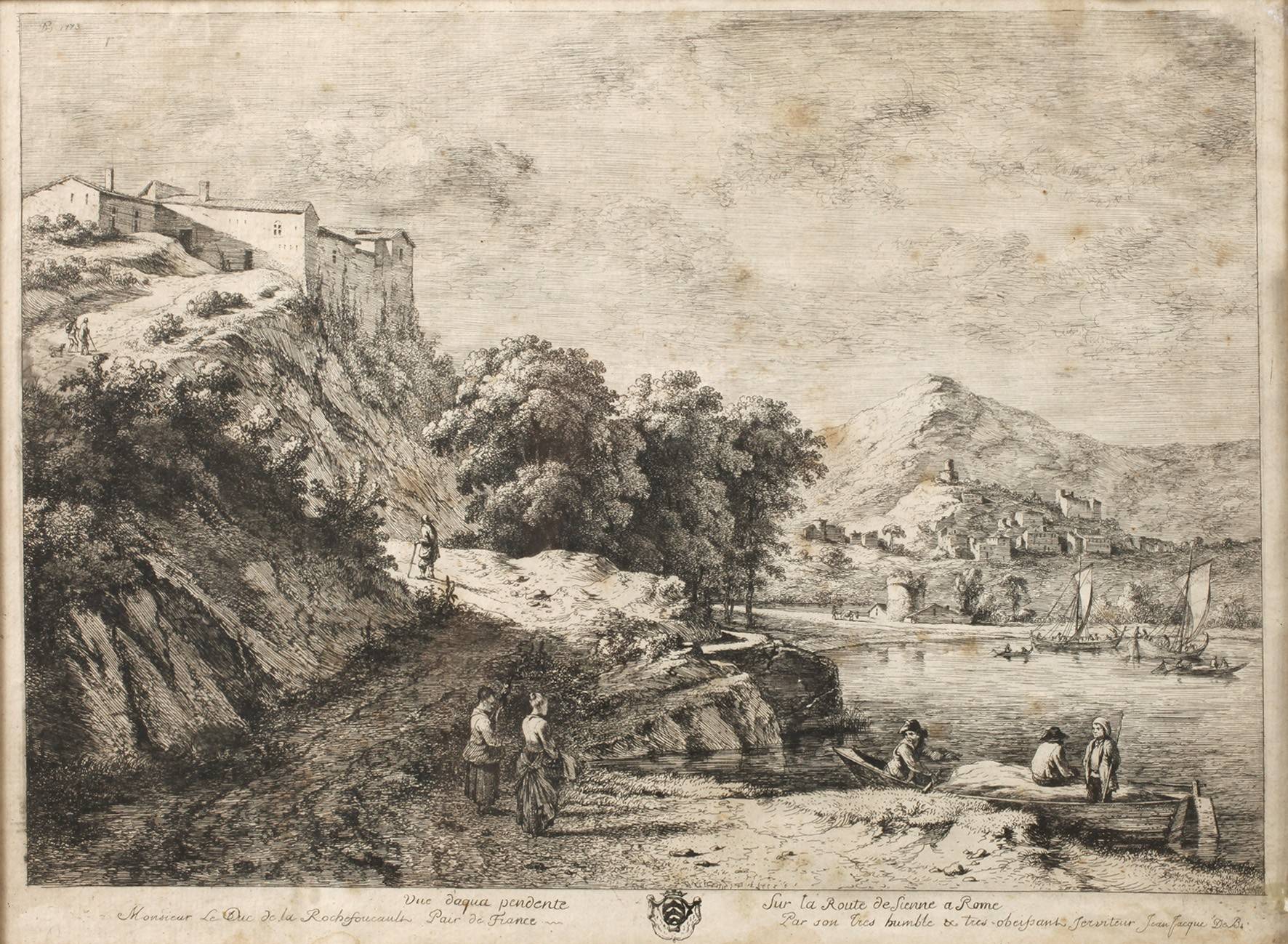 Jean-Jacques de Boissieu, Italienische Landschaft