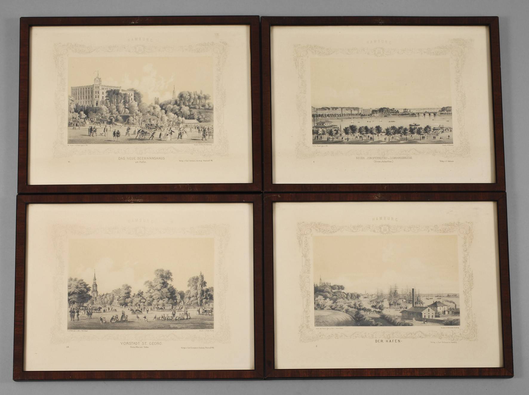 Wilhelm Heuer, Konvolut Ansichten von Hamburg