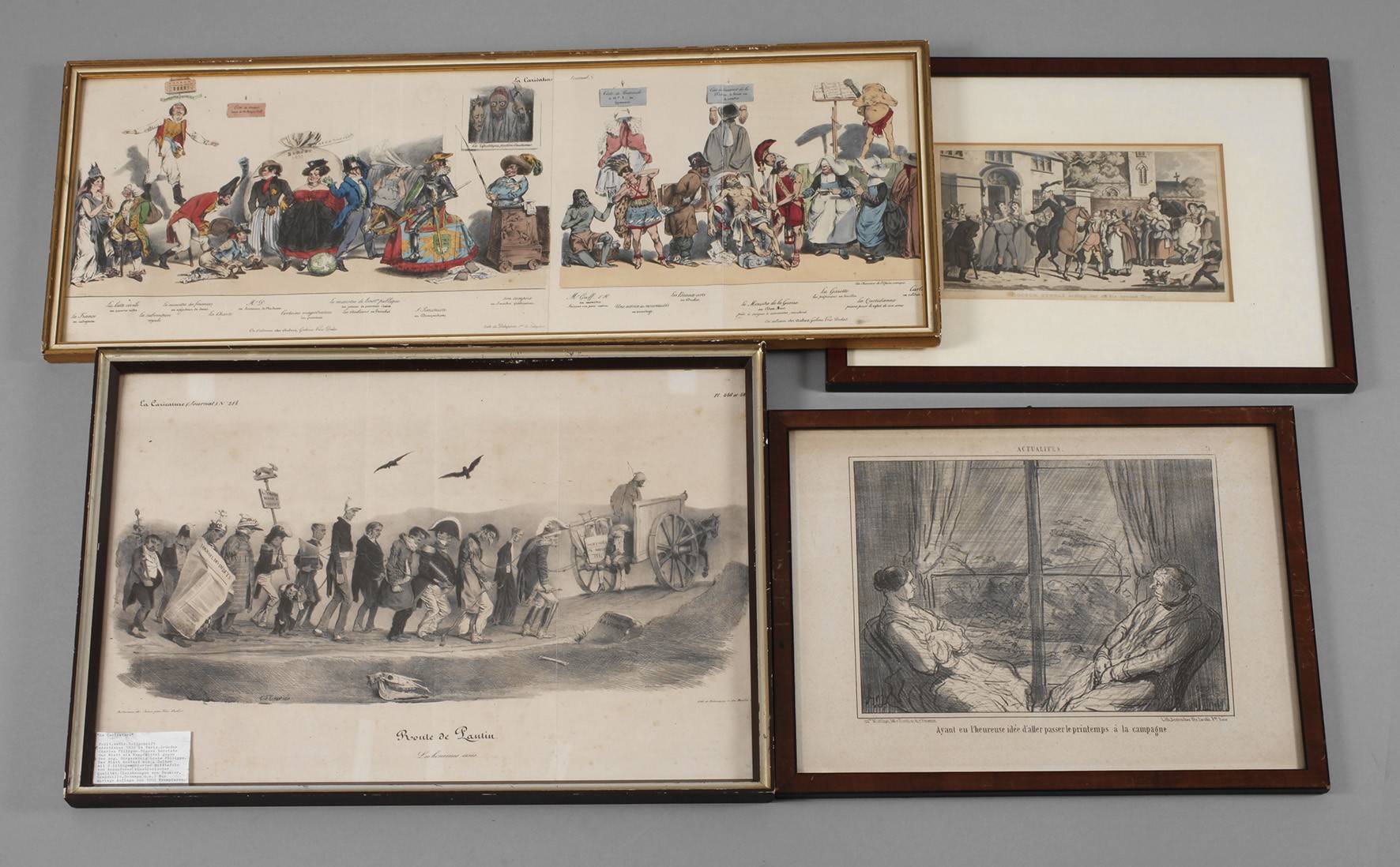 Konvolut französische Karikaturen