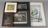 Konvolut fünf gerahmte Grafiken