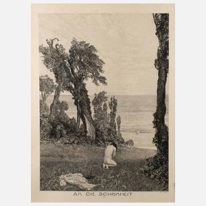 Prof. Max Klinger, ”An die Schönheit”