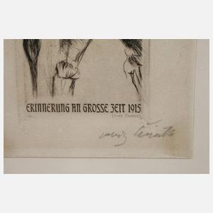 Prof. Lovis Corinth, ”Erinnerung an große Zeit 1915”