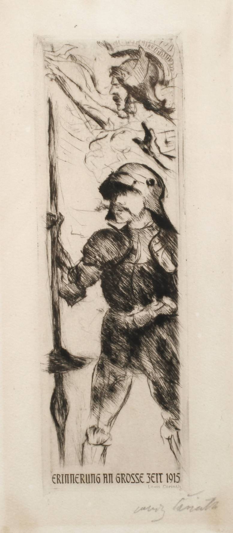 Prof. Lovis Corinth, ”Erinnerung an große Zeit 1915”