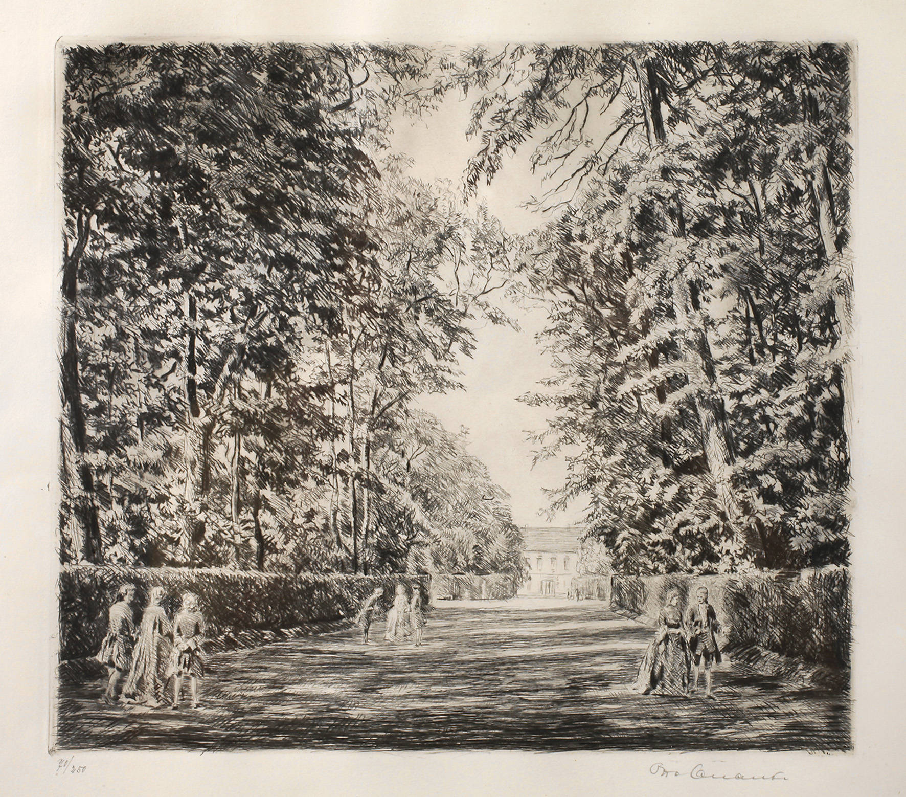 Dr. Otto Quante, Spaziergänger im Park