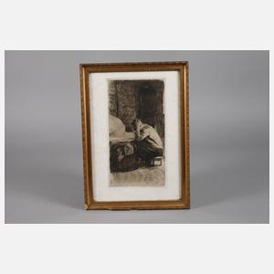 Prof. Käthe Kollwitz, ”Frau an der Wiege”