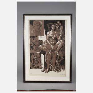 Willi Sitte, ”In Verehrung Hans Baldung gen. Grien”