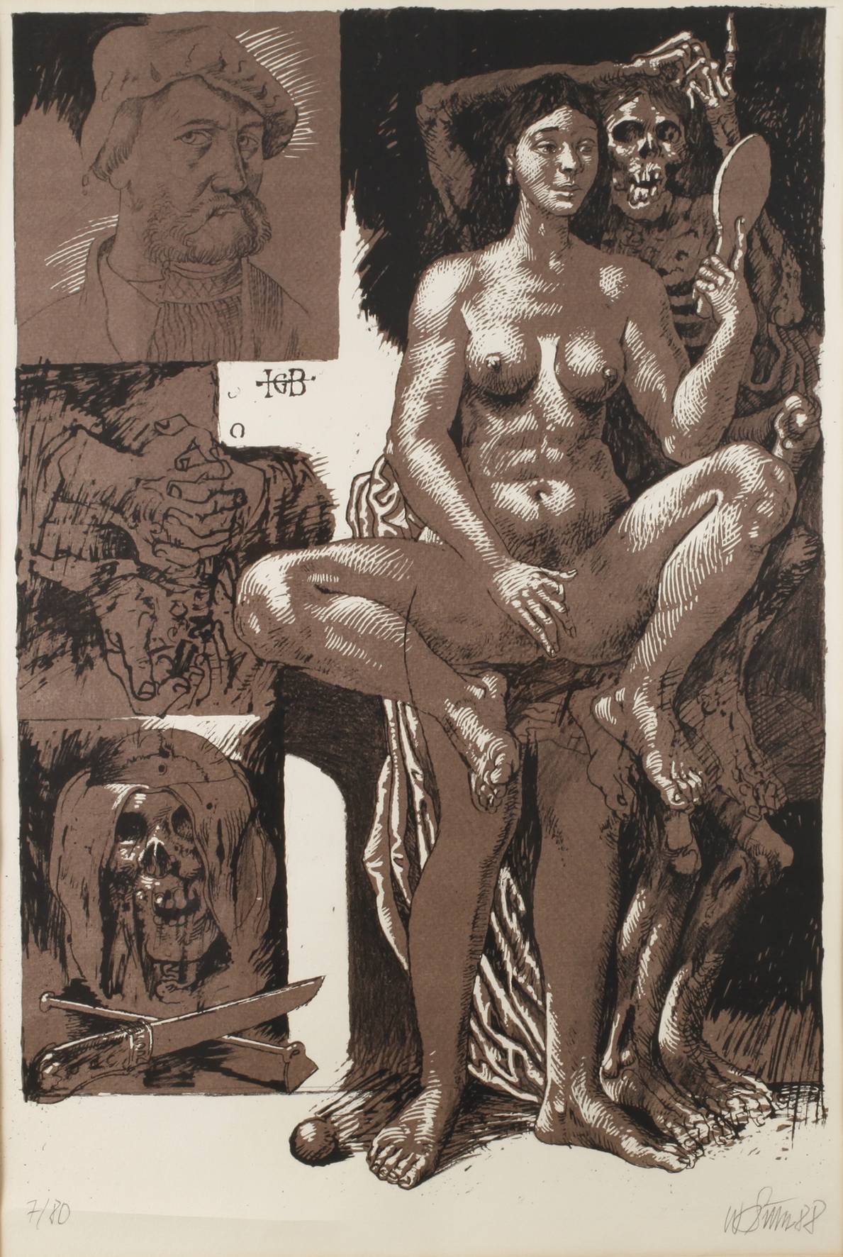 Willi Sitte, ”In Verehrung Hans Baldung gen. Grien”