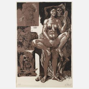 Willi Sitte, ”In Verehrung Hans Baldung gen. Grien”