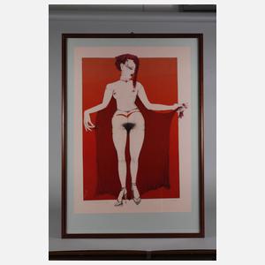 Dieter Weidenbach, Akt mit Tuch