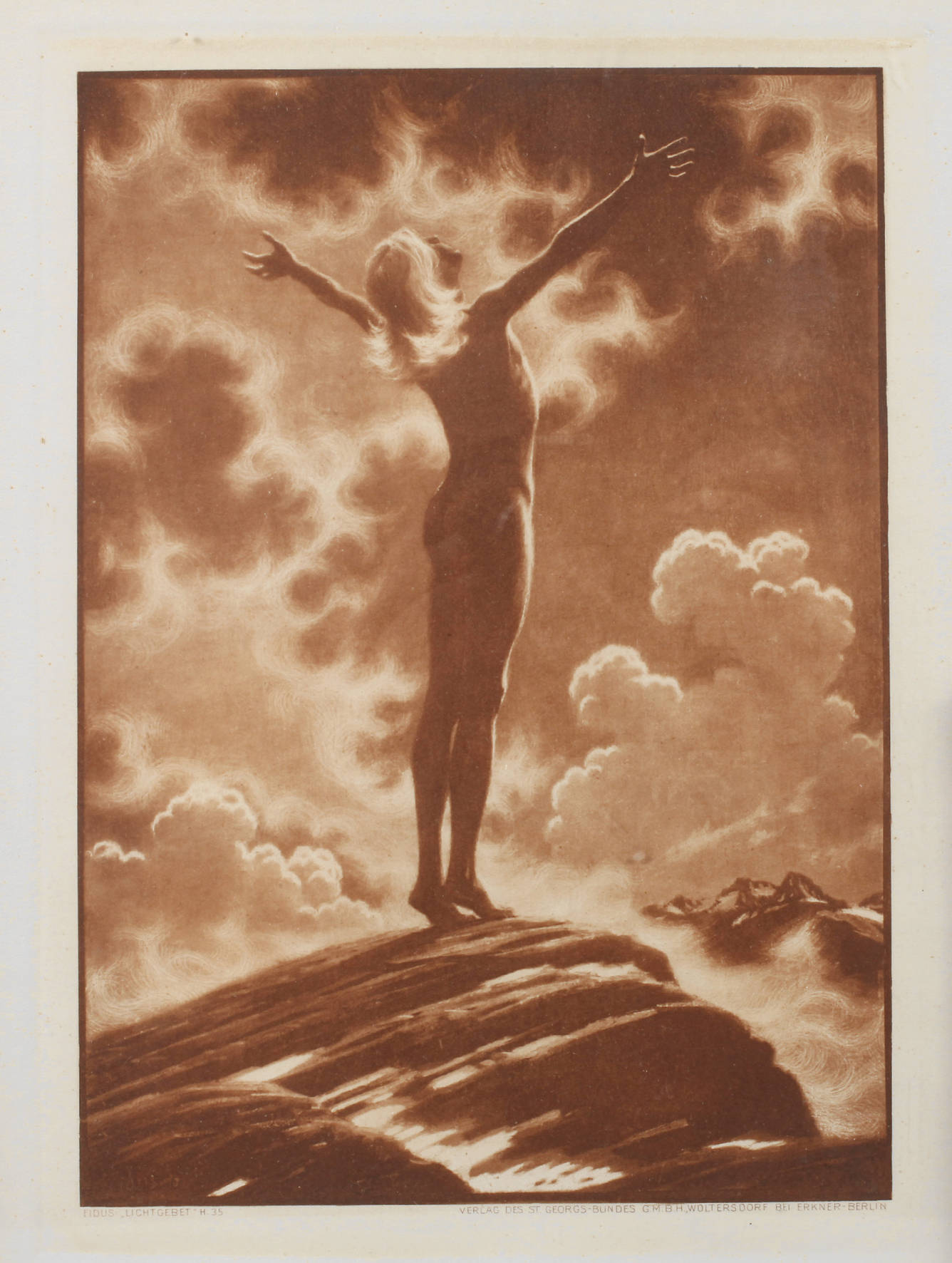 Prof. Hugo Höppener, genannt Fidus, ”Lichtgebet”