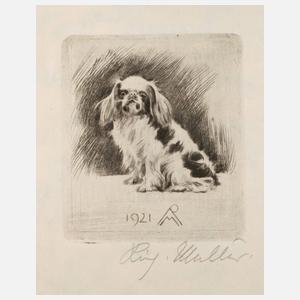 Prof. Richard Müller, ”Pekinese sitzend”