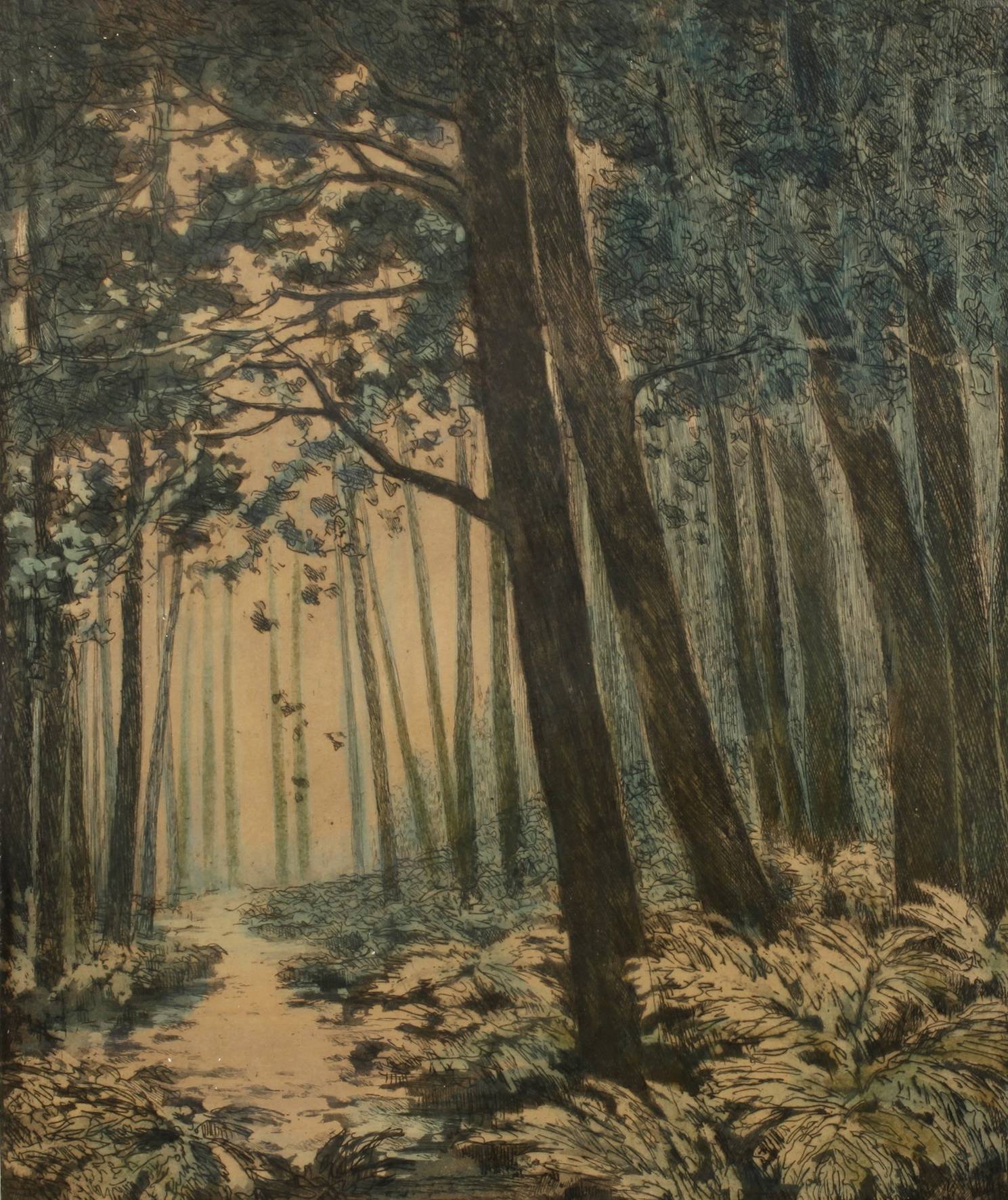 Cornelius Johannes Rogge, ”Waldbach im Herbst”