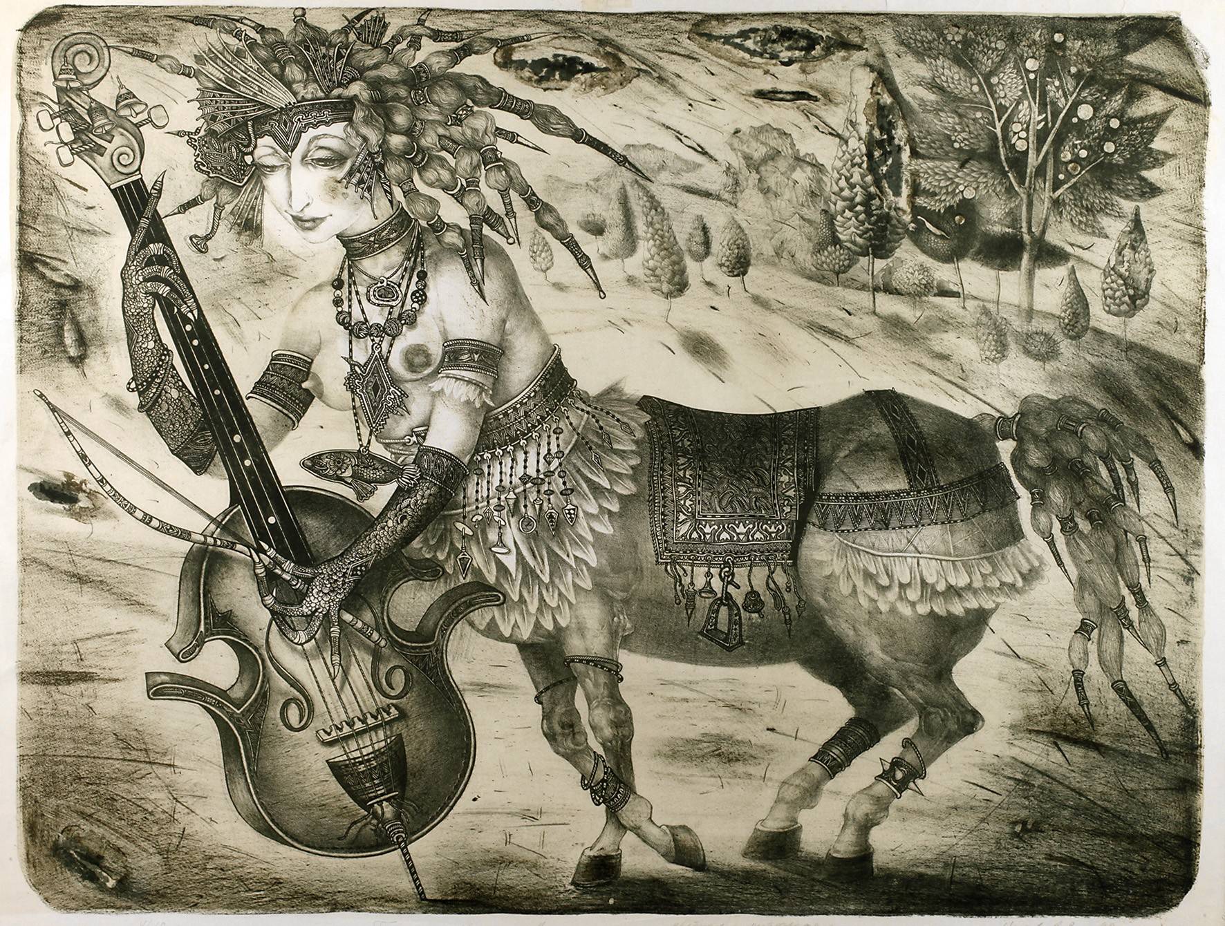 Phantastische Komposition mit Mischwesen