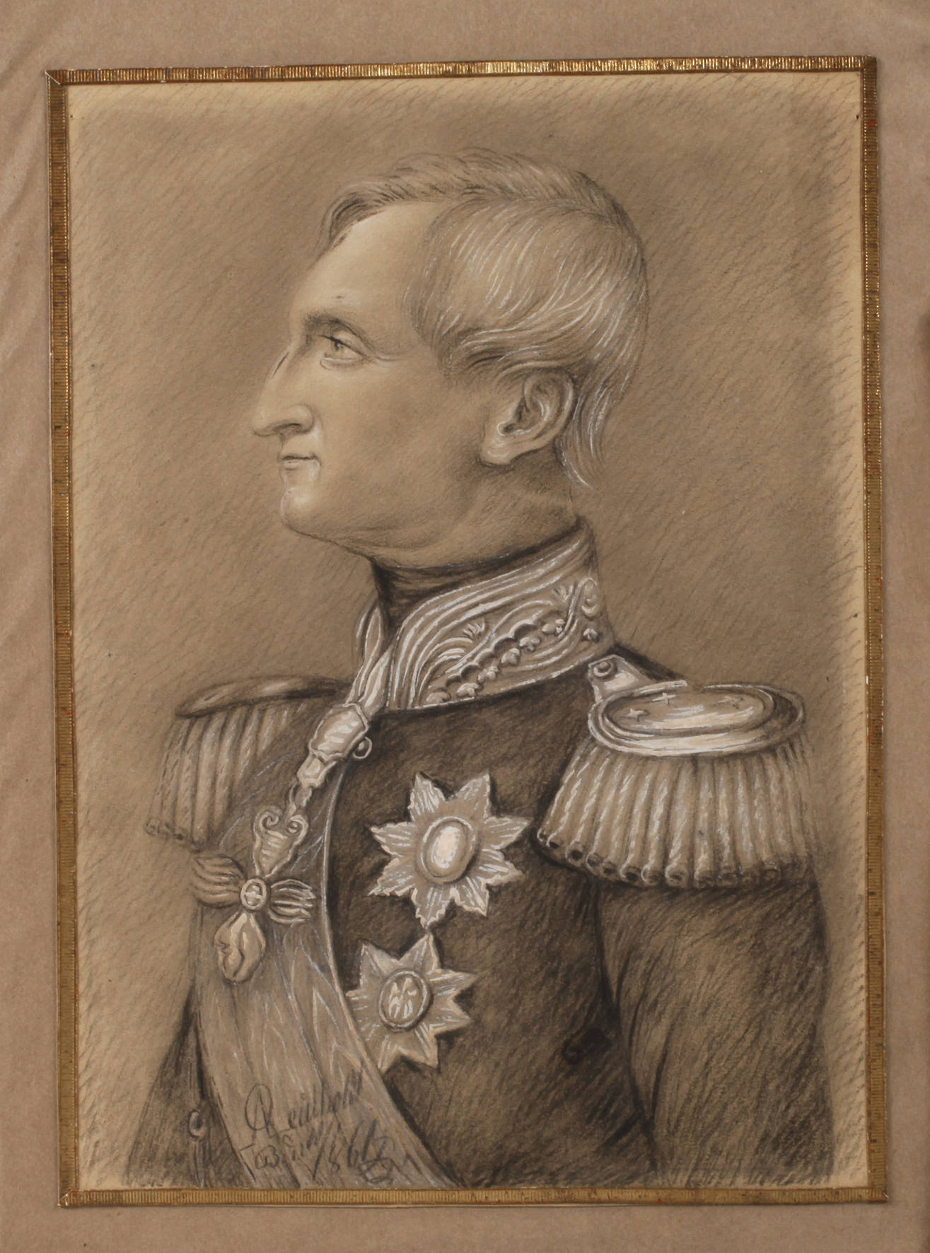 Leutholdt, Portrait König Johann von Sachsen