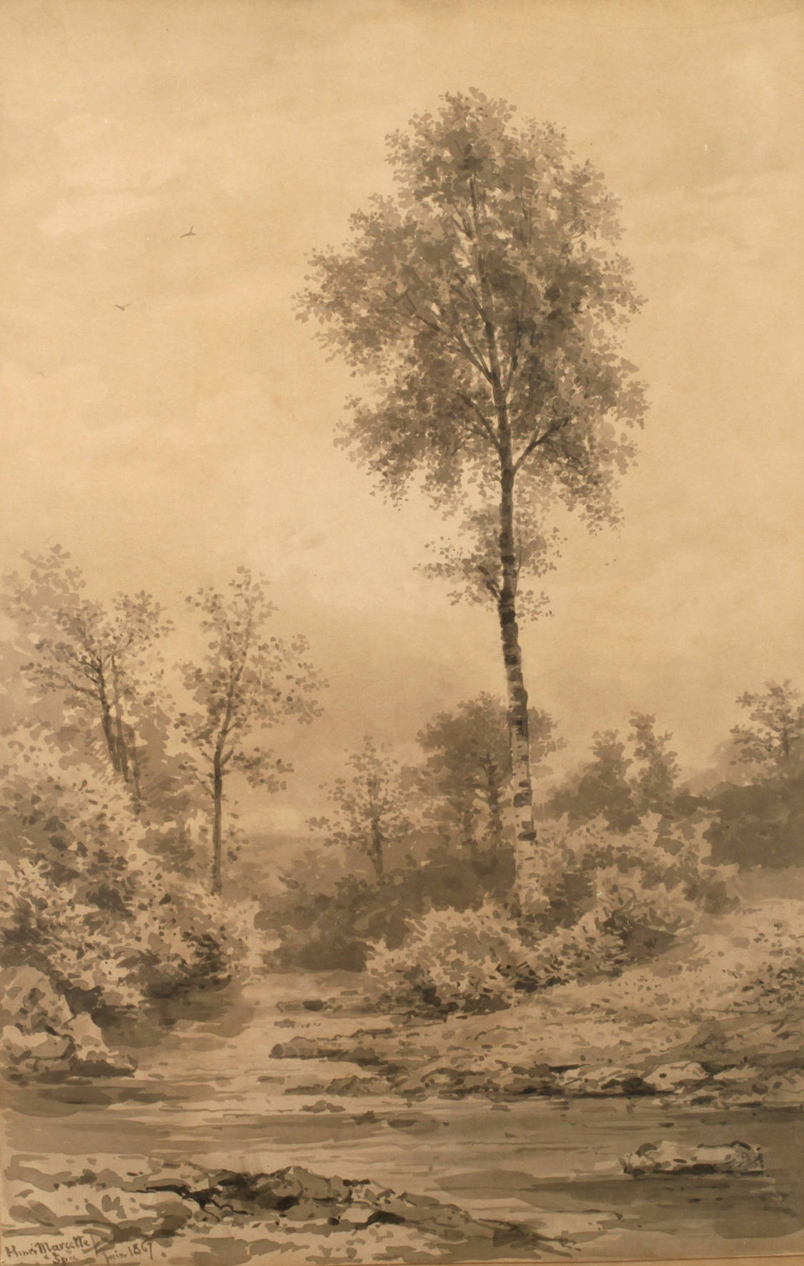 Henri Marcette, Bachlandschaft