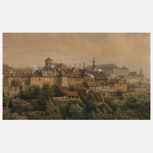 Anton Perko, Stadtansicht mit Schloss