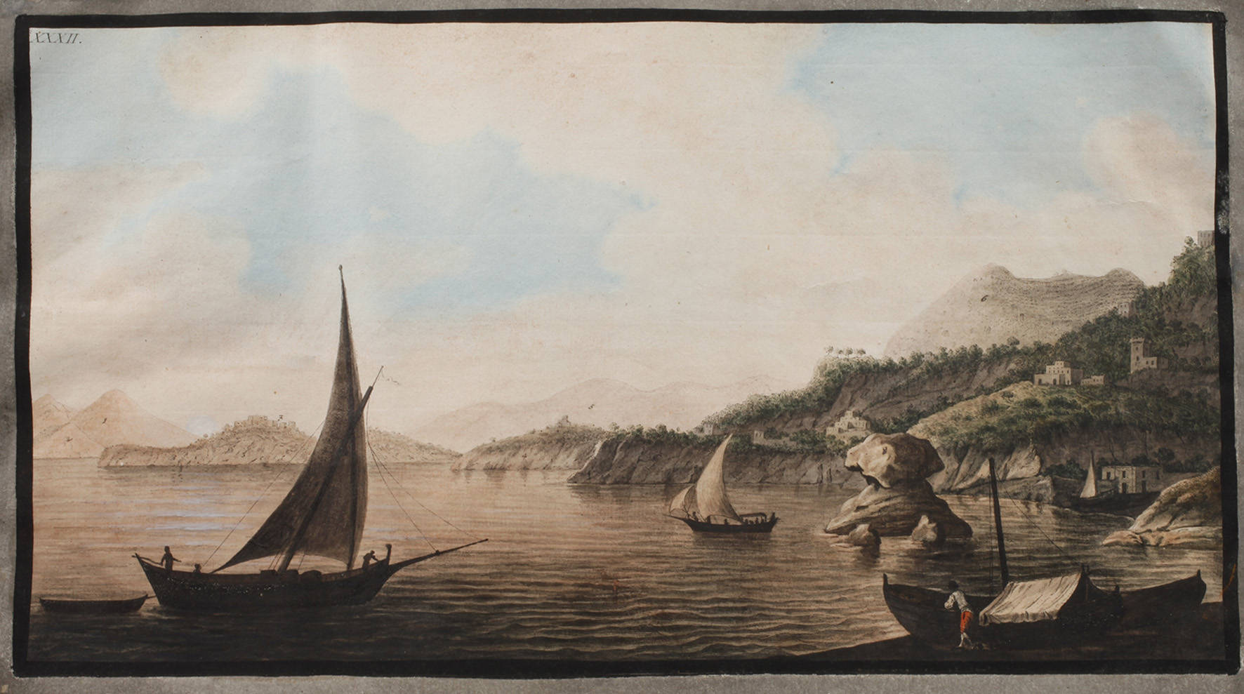 Abend an der Küste in Italien