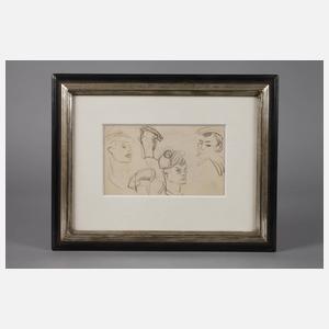 Prof. Karl Hubbuch, attr., Matrosenköpfe