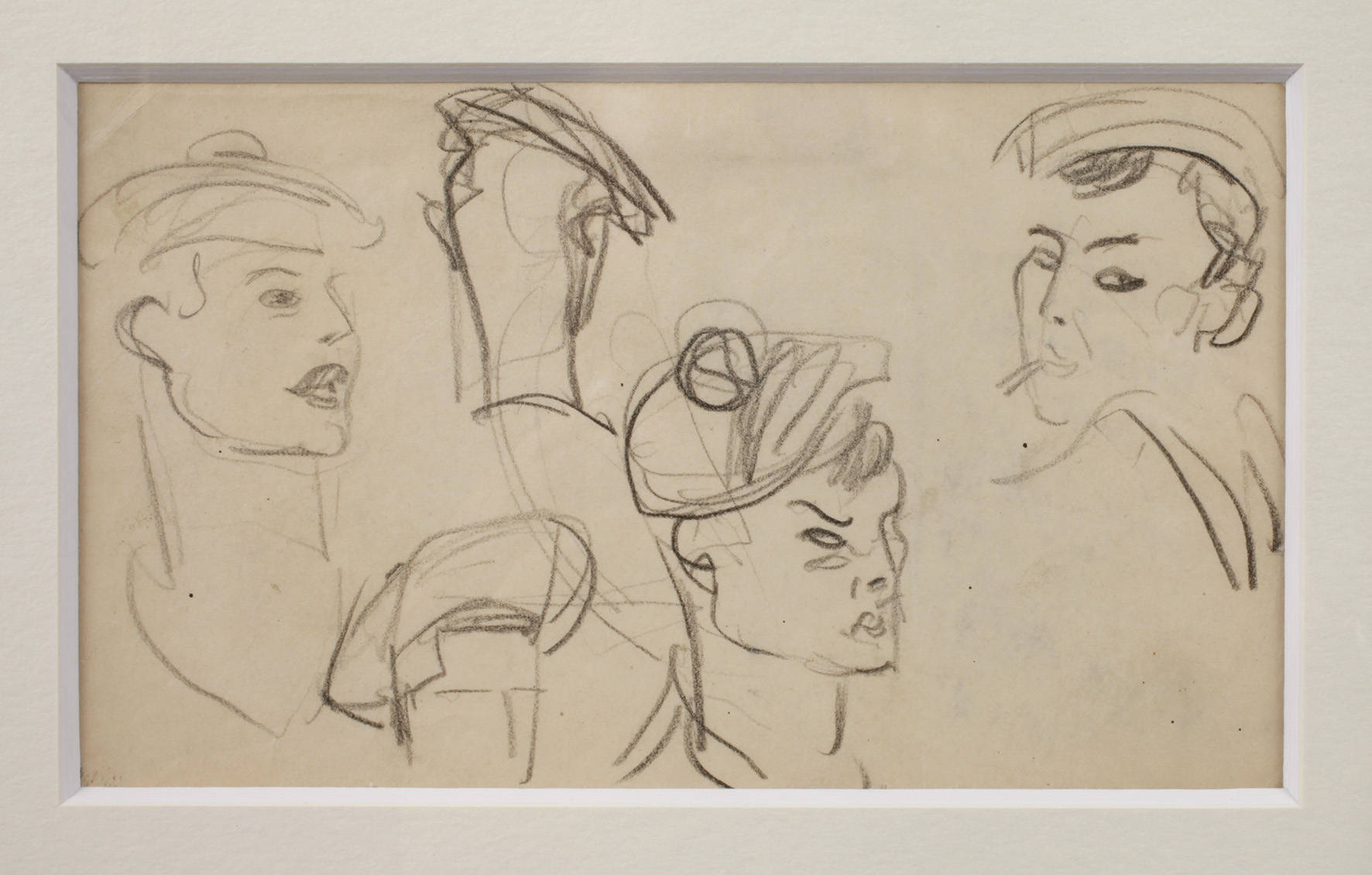 Prof. Karl Hubbuch, attr., Matrosenköpfe