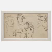 Prof. Karl Hubbuch, attr., Matrosenköpfe111