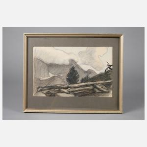 Prof. Ludwig von Hofmann, Herbst im Gebirge