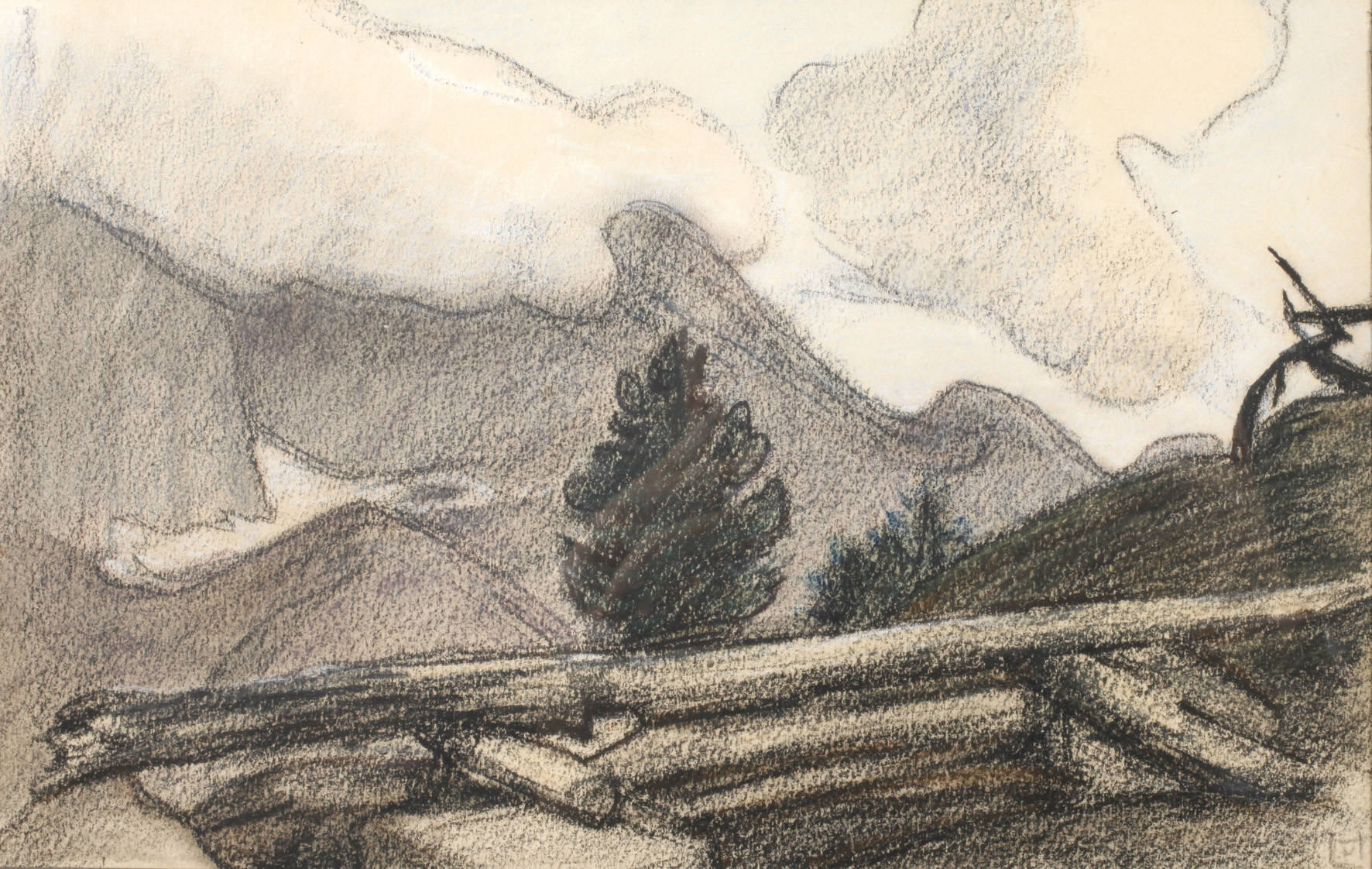 Prof. Ludwig von Hofmann, Herbst im Gebirge