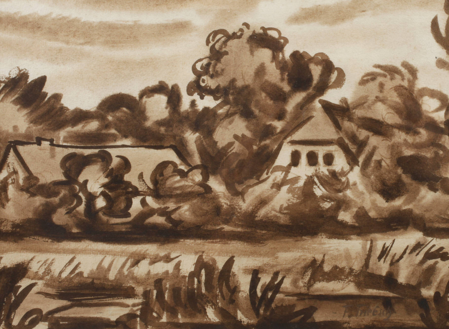 Franz Triebsch, Flusslandschaft