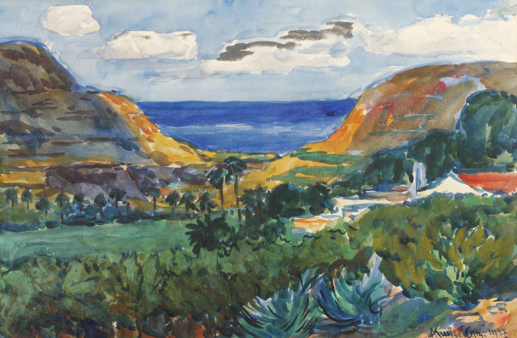 Alfred Kunze, Mediterrane Sommerlandschaft