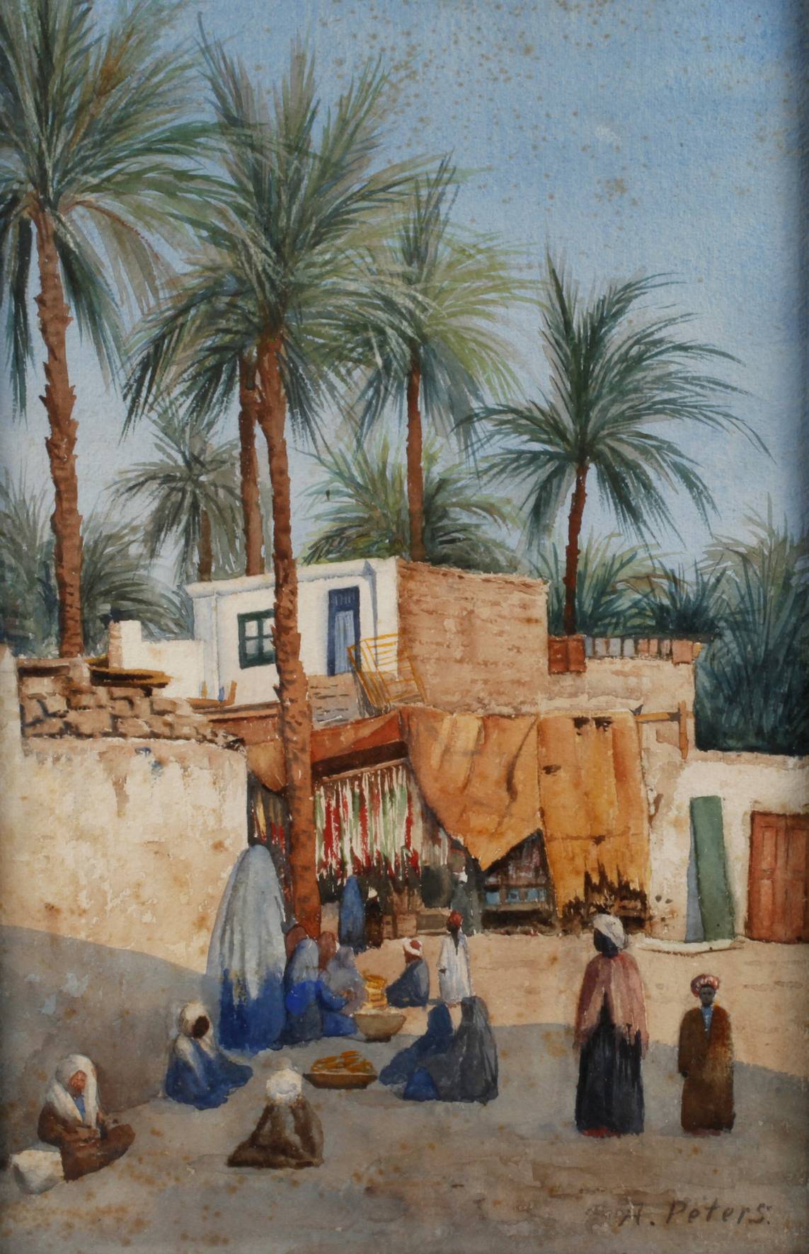 A. Peters, Arabische Straßenszene