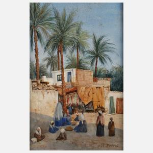 A. Peters, Arabische Straßenszene