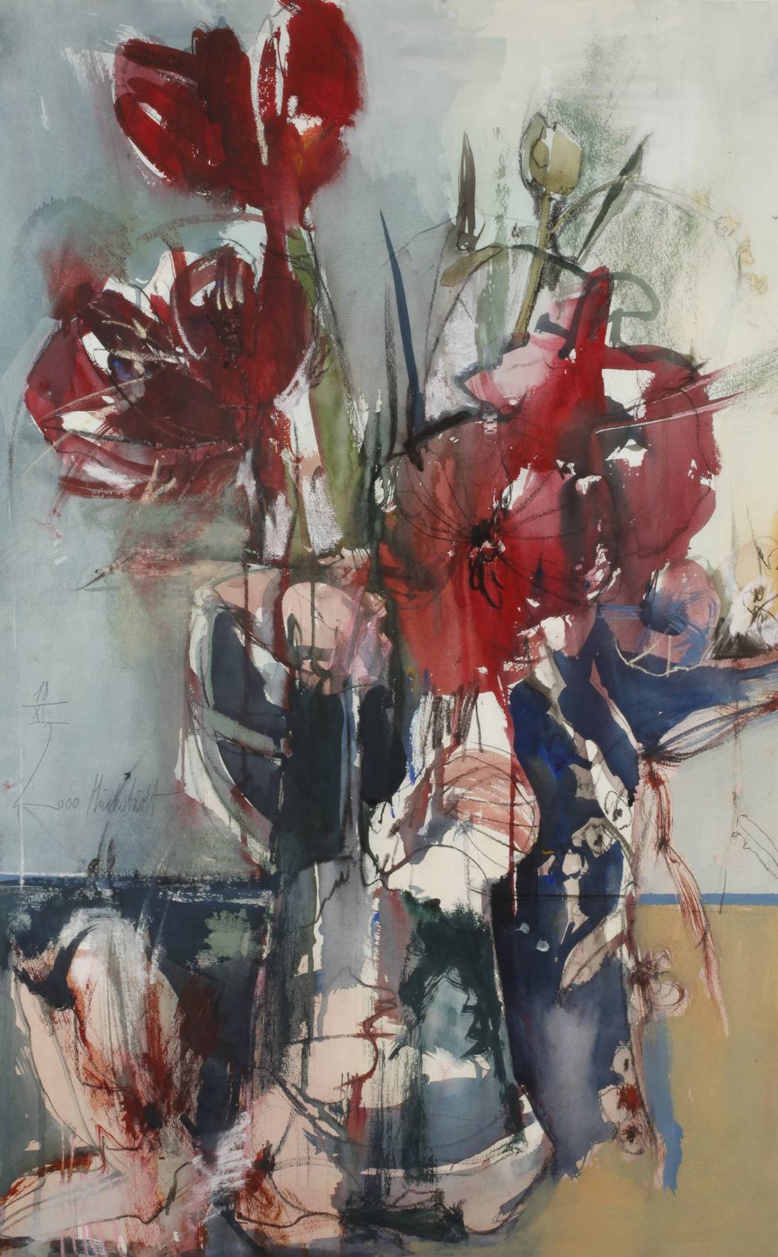 Eberhard Hückstädt, Blumenstillleben